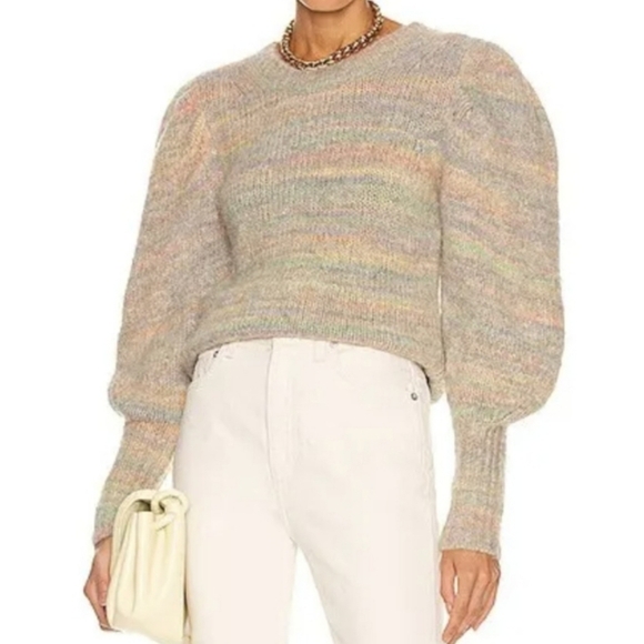 LoveShackFancy Aquarius Wool Blend Rainbow Sweater - Picture 6 of 14